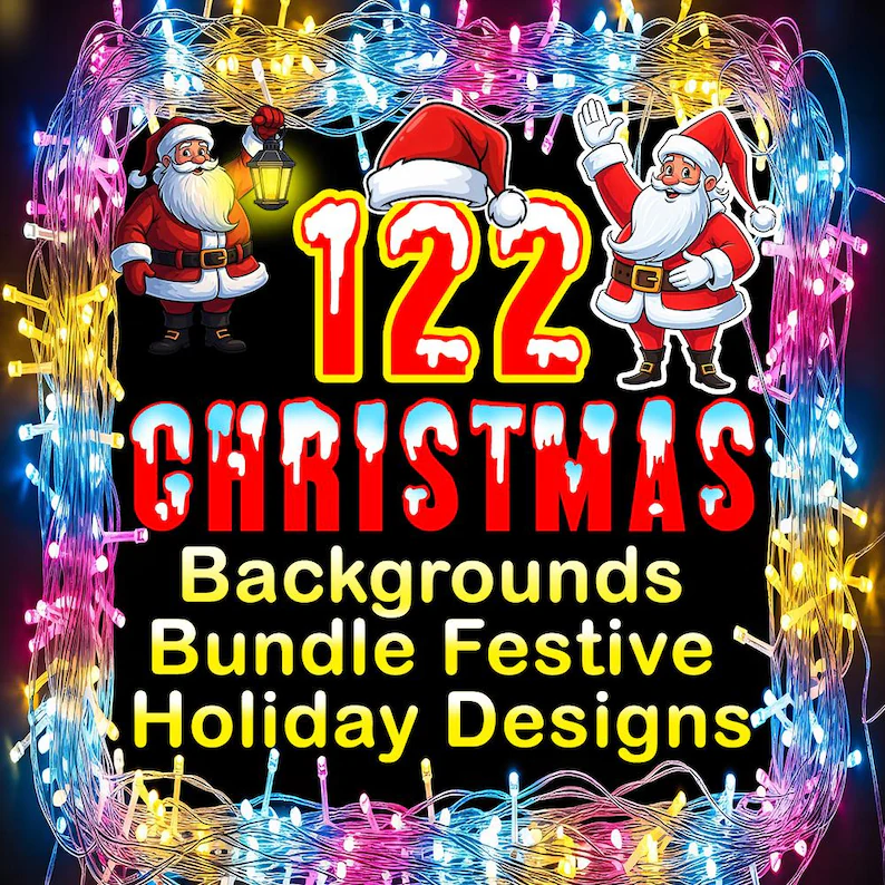 Christmas Backgrounds Bundle